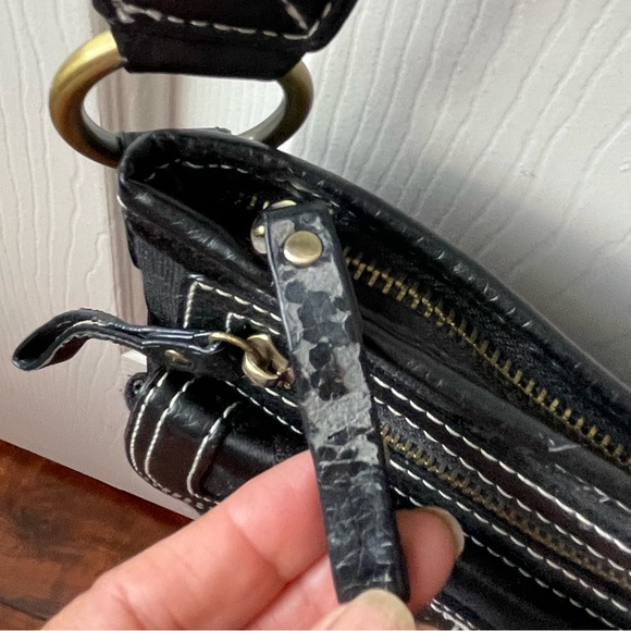 Coach signature print crossbody bag side os - Picture 12 of 15